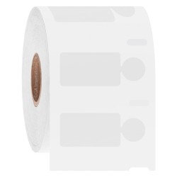 Étiquettes Cryogéniques DYMO® LabelWriter™ SnapPEEL™ pour Surfaces Gelées – 28,6mm x 15,9mm rectangle + 11,1mm rond | Compatible