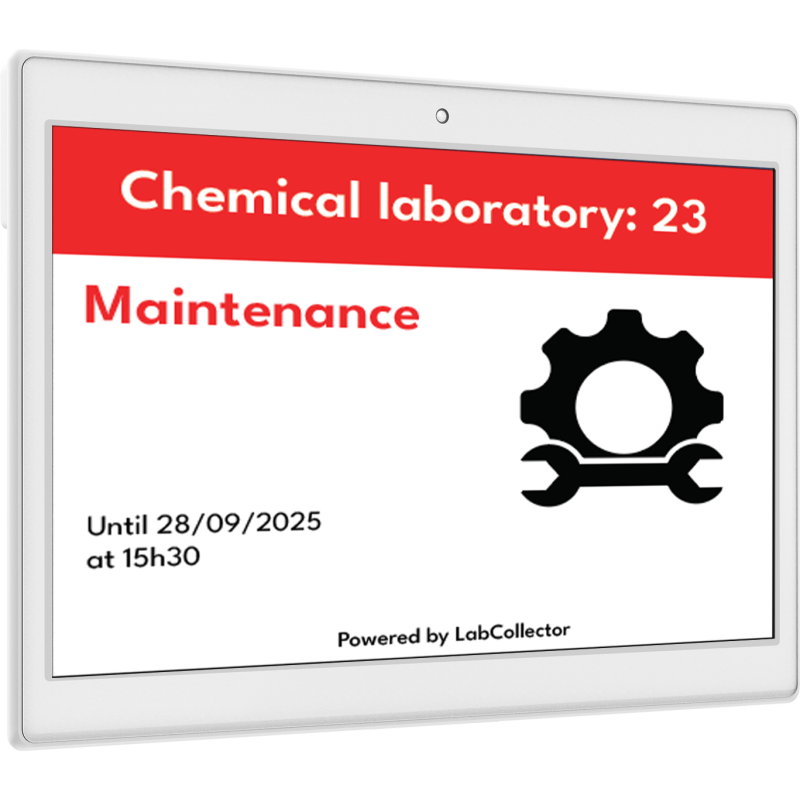 Large ESL – 480 × 800 Digital Lab Display