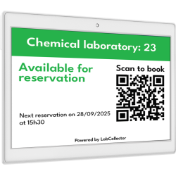Large ESL – 480 × 800 Digital Lab Display