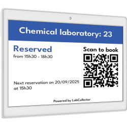 Large ESL – 480 × 800 Digital Lab Display