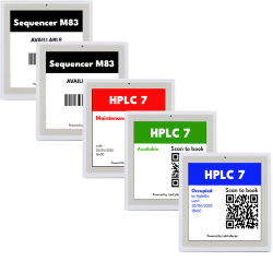 Étiquettes électroniques moyennes – Pack de 5 | LabCollector
