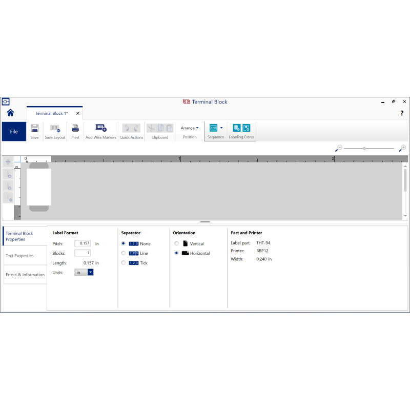 Logiciel Brady Workstation Identification Produits et Fils | Création d’étiquettes